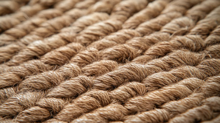 Explore the intricate texture of natural fiber rope in this close-up view, highlighting its unique design and strength for various applications. Perfect for adding rustic charm to any project.の素材