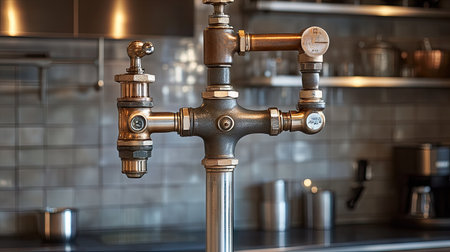 Discover a sophisticated kitchen faucet design that blends functionality and style for modern interiors, enhancing both aesthetics and utility in your culinary space.の素材