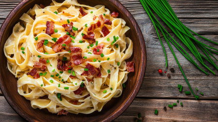 A rustic wooden table showcases a delicious canederli dish, featuring flavors of fresh herbs and Italian pasta. Perfect for culinary photography.の素材