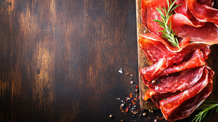 Enjoy the elegant presentation of thin slices of jamの素材