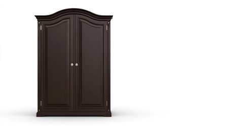 This vintage wardrobe cabinet features a stunning design, perfect for sophisticated home interiors. Its elegant lines and rich finish enhance any space, offering ample storage.の素材