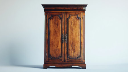 This stunning vintage wooden cabinet features elegant craftsmanship and timeless beauty, perfect for enhancing any interior space or collection display.の素材