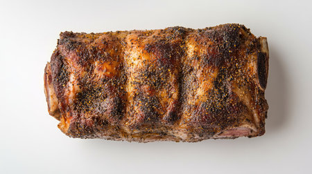 This stunning image showcases a beautifully barbecued suckling pig, perfectly seasoned and crackling with flavor. Ideal for culinary and food enthusiasts.の素材