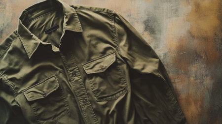 This olive full sleeve shirt is perfect for both men and women. Its modern style and comfortable fabric make it ideal for casual wear or relaxed outings.の素材