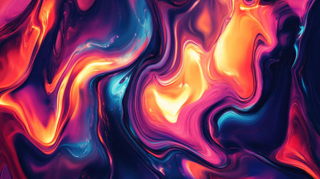 Abstract background with colorful, moving patterns and dynamic effects, offering a striking template for modern design and creative projectsの素材