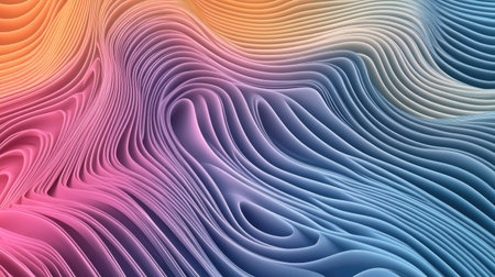 Modern dynamic wave pattern featuring sleek curves and colorful gradients, perfect for creating a visually striking and contemporary design. -の素材
