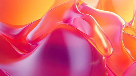 3D abstract fluid geometry with a smooth gradient backdrop. Ideal for creative and multipurpose backgrounds.の素材