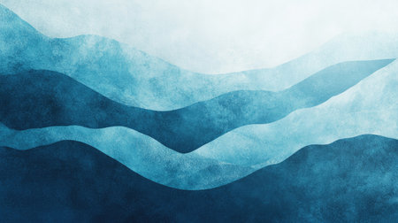 Calming blue abstract background with a neutral aqua base, perfect for banners, wallpapers, and contemporary presentation designs.の素材