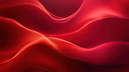 Red abstract background featuring bold patterns and smooth transitions, ideal for creating impactful gift cards, covers, and posters.の素材