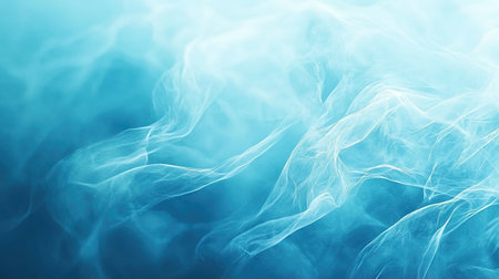 Soft, serene blue abstract backdrop with aqua tones, perfect for creating stylish and clean designs for banners and presentations.の素材