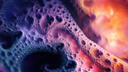 Abstract fractal patterns with intricate details and vivid colors.の素材