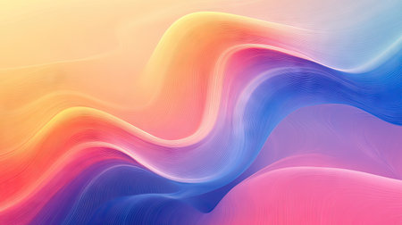 Abstract gradient background with a smooth transition from cool to warm colors.の素材