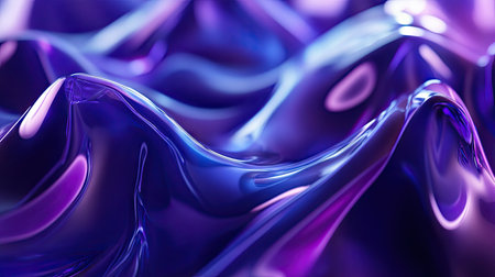 3D liquid shapes in motion, creating a fluid and dynamic background.の素材