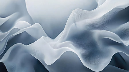 Discover a soft gray abstract background featuring gentle flowing textures. Ideal for modern design, this serene visual adds elegance and calm to any project.の素材