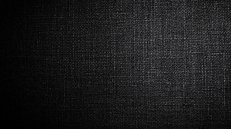 This image features a textured black fabric background, perfect for creative projects, design presentations, and artistic layouts. The subtle pattern offers a sophisticated touch.の素材