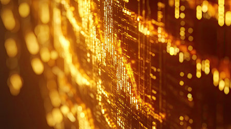 Close-up of gold price movements on a computer screen, highlighting a recent spike.の素材