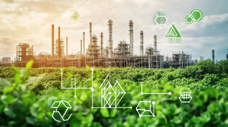 Business value chain and sustainability. LCA, Life cycle assessment . Positive environmental impact to value chain product. Carbon footprint reduction. ISO LCA standard aims to limit climate change.の素材