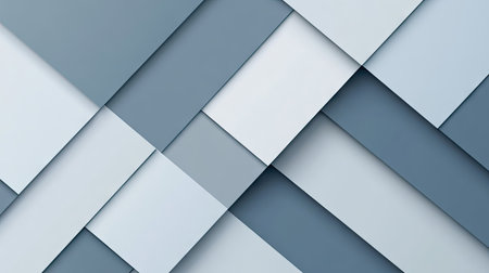 Abstract geometric background with blue-grey shadow lines. The modern, futuristic design features a clean layout with plenty of blank space for creative text and illustrations.の素材