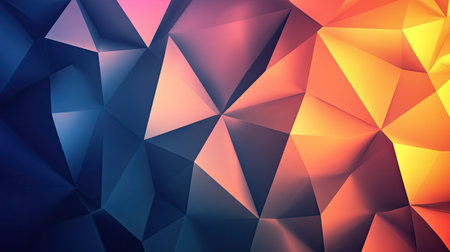 Abstract seamless background with triangular shapes and shadowing effects, perfect for a stylish and creative website or banner design.の素材