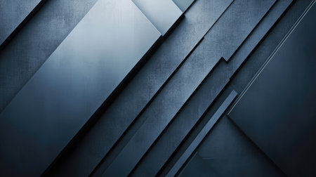 Geometric blue-grey shadow lines on a contemporary background. The abstract, futuristic design offers a sophisticated look with plenty of blank space for text or design elements. -の素材