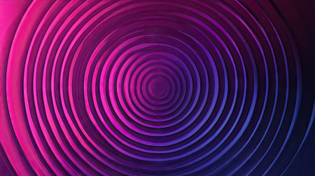 Geometric stripe design featuring a circle gradient and abstract rings with a ripple background. Futuristic technology theme suitable for advertising, web, and social media content.の素材