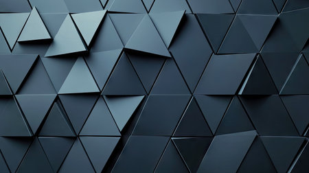 Seamless background featuring triangles with elegant shadow effects, suitable for creating eye-catching web and banner graphics.の素材