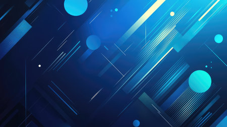 Dynamic blue abstract background with bold color contrasts and geometric shapes. Perfect for high-energy visuals, creative projects, and modern advertising.の素材