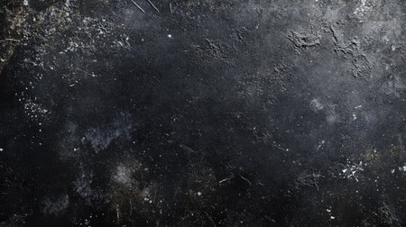 A moody, dark concrete texture background with a matte finish, suitable for creating dramatic and bold design banners.の素材