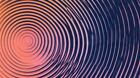 Circle gradient with abstract rings creating a modern ripple effect. Geometric stripe line pattern perfect for technology design, advertising campaigns, web backgrounds, and social media. -の素材