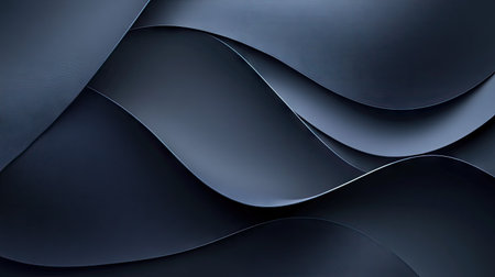 Deep grey background with intersecting blue light lines and soft shadows, offering a contemporary and elegant design.の素材