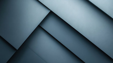 Elegant abstract design with blue-grey geometric shadow lines on a contemporary background. The futuristic style includes generous blank space for text or graphic overlays.の素材