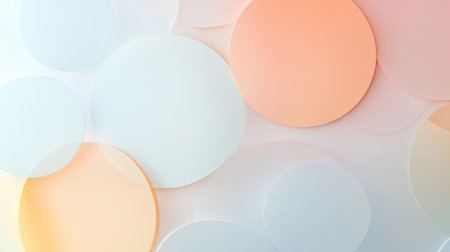 Minimalist abstract background featuring a subtle arrangement of soft-colored circles. Great for contemporary design projects, elegant presentations, and creative graphics.の素材