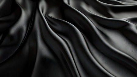 Minimalist black background with an elegant sheen effect, ideal for creating a modern and sophisticated visual style.の素材