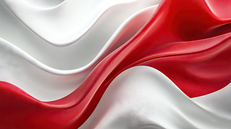 Modern red and white abstract design template with layered shapes and smooth transitions. A sophisticated background for professional and creative projects. -の素材