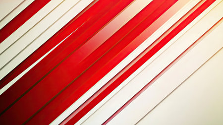 Clean and vibrant abstract background featuring red and white stripes on a gradient white background. Great for modern design projects, marketing materials, and web graphics.の素材