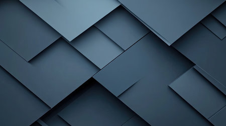 Futuristic blue-grey geometric shadow lines on a sleek background. This abstract design provides an elegant and modern backdrop with ample space for text and graphics.の素材