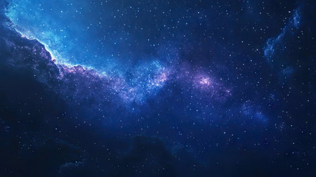 Breathtaking view of a starry sky with the Milky Way nebula, perfect for capturing the serene beauty of Tanabata night and the wonders of the cosmos.の素材