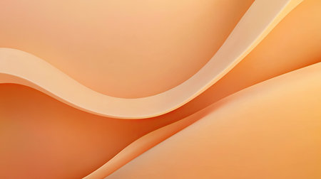 Light orange backdrop with gently curved lines and a gradient finish, providing a sleek, modern feel. Perfect for promotional ads and stylish banners.の素材