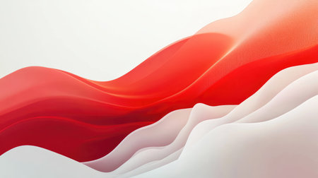 Contemporary red and white abstract background design template with clean lines and smooth gradients. Ideal for digital marketing, business, and creative projects. -の素材