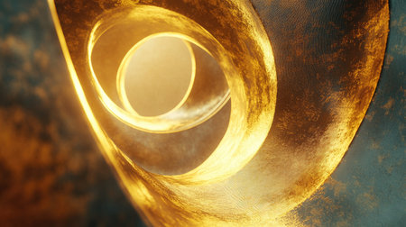 Discover a captivating 3D golden backdrop with soft glowing textures, perfect for adding warmth and elegance to various creative projects and designs.の素材