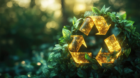 This abstract image features intertwining green leaves with a dynamic design. The vibrant colors evoke a sense of nature and sustainability, perfect for eco-friendly themes.の素材