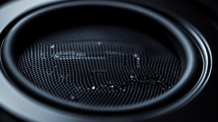 A close-up of a volume dial being turned, with the grooves and indicator line clearly visible, representing control and precision in audio settings.の素材