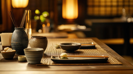 Discover a cozy and intimate dining setting designed for a Shabu-Shabu experience. Perfect for an evening of gourmet dining with friends and loved ones.の素材