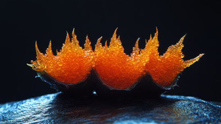 Stunning close-up of vibrant sea urchin spines, showcasing unique textures and colors. Perfect for marine life studies, nature photography, and aquatic artwork.の素材