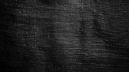 This image showcases a dark fabric texture, featuring subtle patterns and interplay of shadows and light, ideal for backgrounds and design projects.の素材