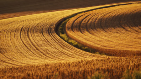 A high-speed train races through golden fields, showcasing a stunning blend of modern technology and tranquil rural landscapes. Perfect for travel themes.の素材