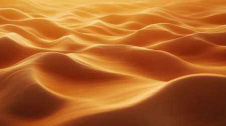 Experience the serene beauty of softly glowing golden waves flowing harmoniously. This captivating image captures a tranquil landscape, evoking calm and elegance.の素材