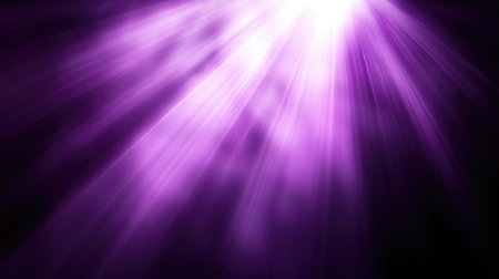 Experience a stunning 3D render showcasing vibrant purple light rays. This captivating abstract background adds a touch of elegance and energy to any project.の素材