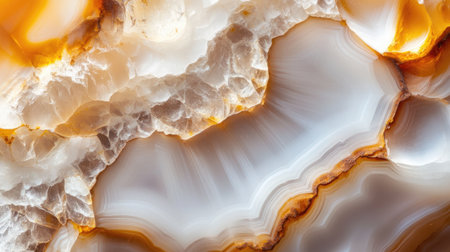 Explore the stunning beauty of agate stone featuring intricate patterns and vibrant colors. Perfect for backgrounds and artistic projects.の素材