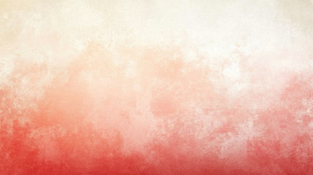 This soft ombre background features gentle warm tones blending from cream to blush red, creating a serene and calming atmosphere ideal for various creative projects.の素材